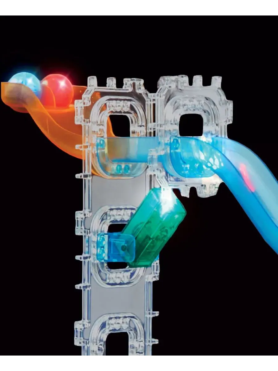 Конструктор MINDBLOWN Glow Roll Marble Run с подсветкой, 92 детали Discovery Kids — изображение 6 из 11