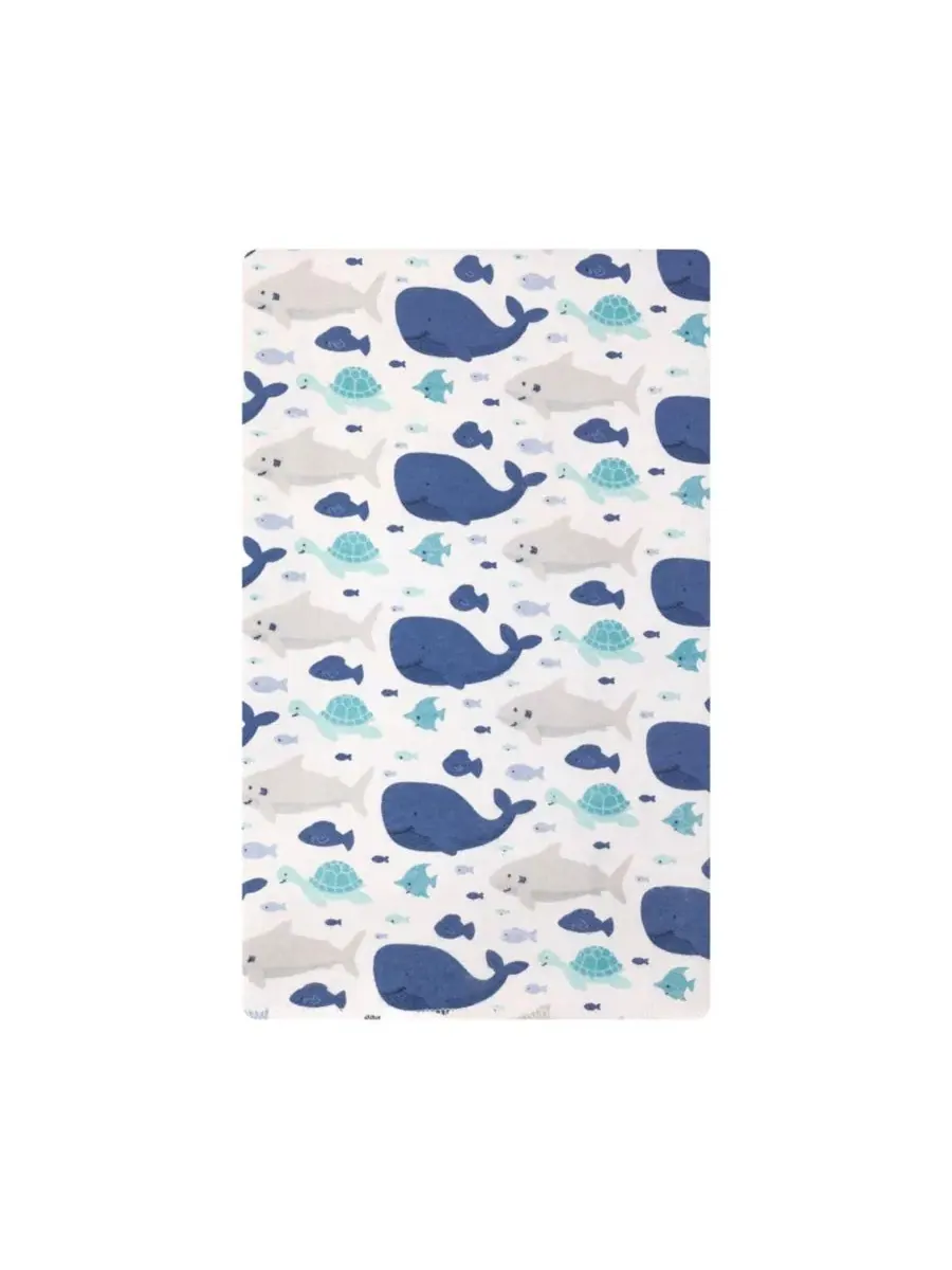 Набор из 12 хлопковых фланелевых салфеток для срыгивания, Sea Friends Hudson Baby — изображение 3 из 7