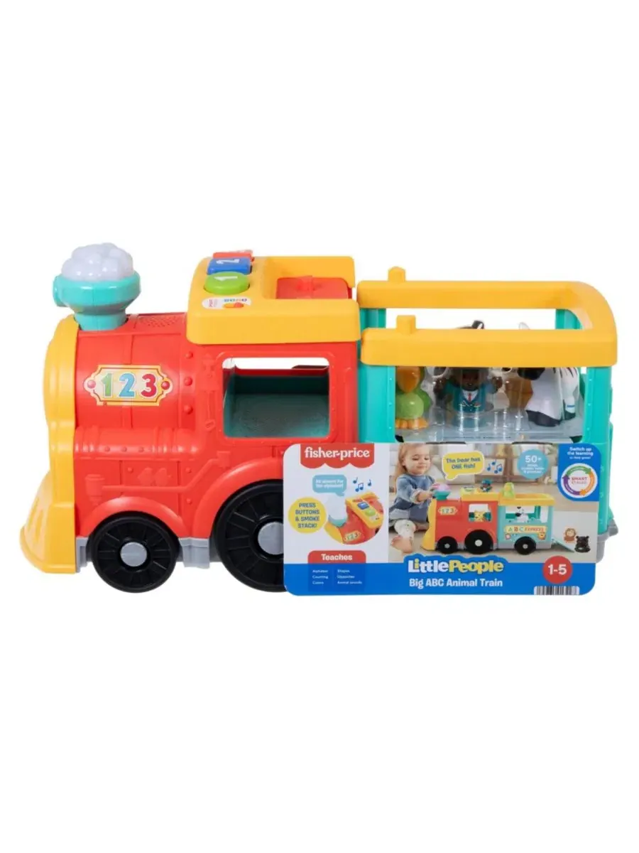 Набор "Маленькие человечки: поезд с животными ABC" Fisher Price — изображение 2 из 11