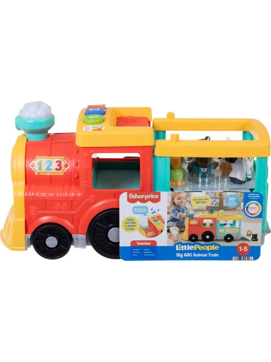 Набор "Маленькие человечки: поезд с животными ABC" Fisher Price — изображение 7 из 11