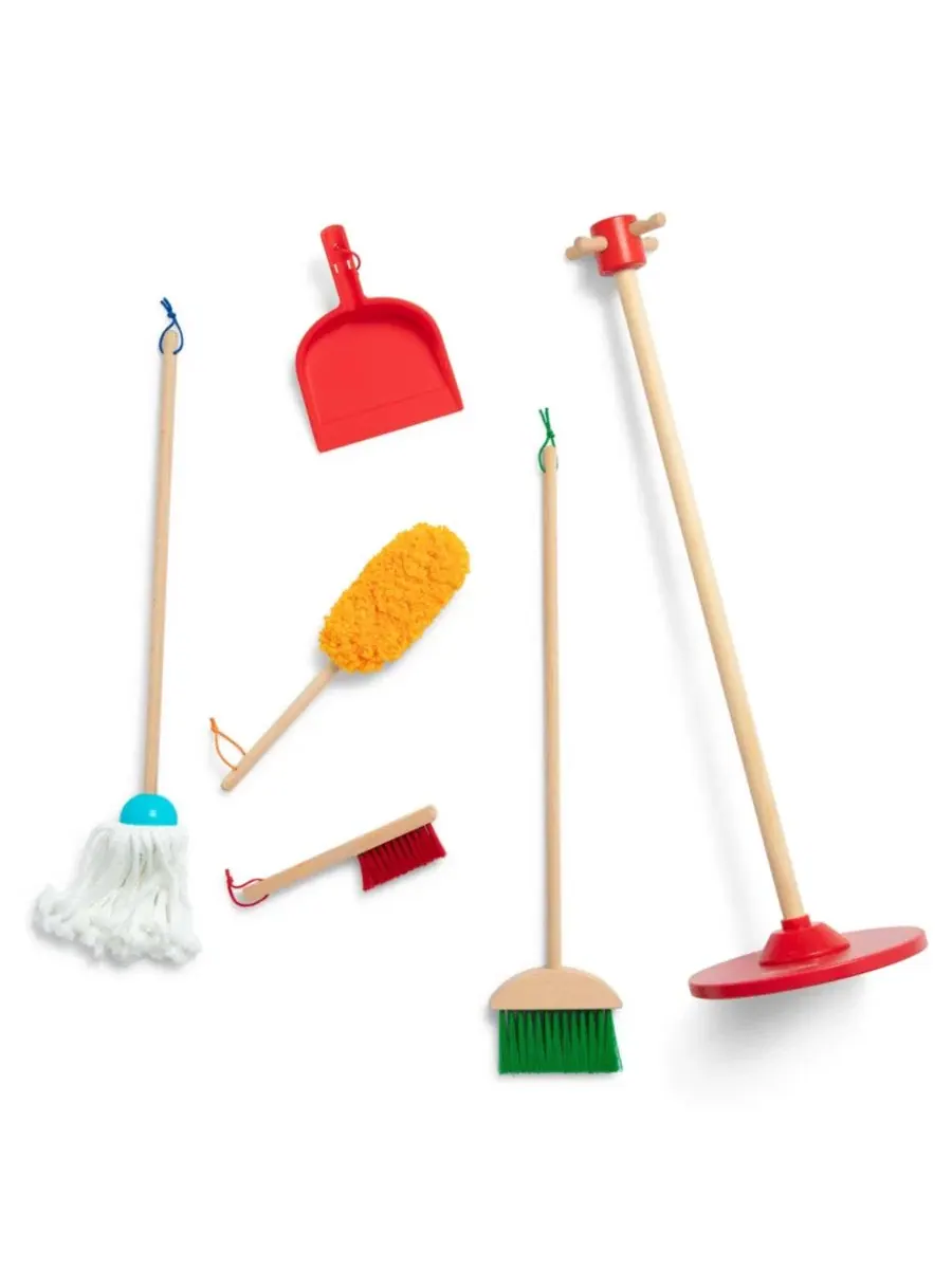 Игровой набор уборочных принадлежностей Melissa & Doug Let's Play House Dust! Sweep! Mop!, One Color — изображение 2 из 7