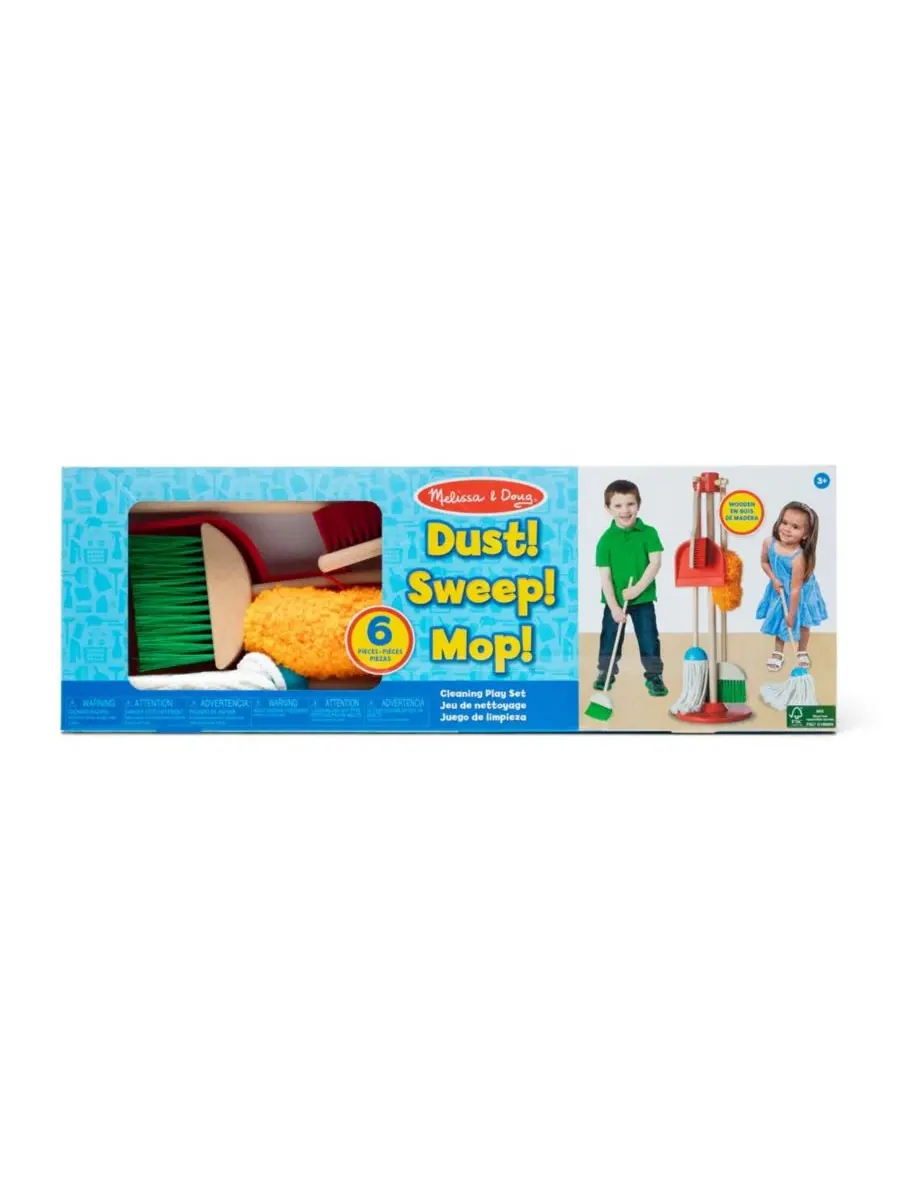 Игровой набор уборочных принадлежностей Melissa & Doug Let's Play House Dust! Sweep! Mop!, One Color — изображение 6 из 7