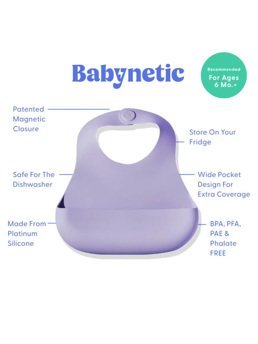 Универсальный силиконовый нагрудник с магнитами Babynetic — изображение 3 из 6