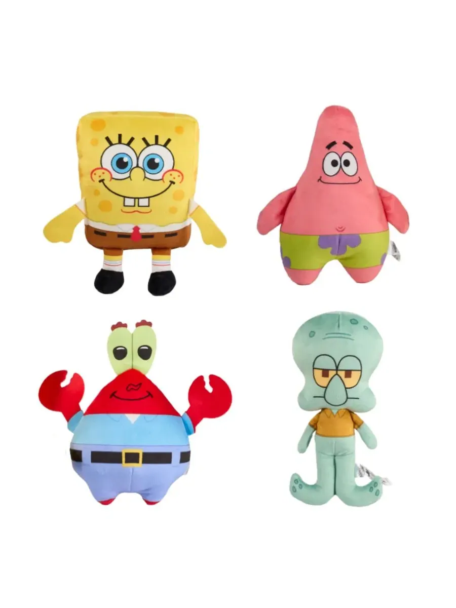 Мягкая игрушка Спанч Боб 20 см, набор из 4 штук Legend Toys, Open Miscellaneous
