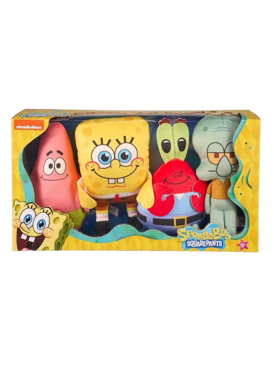 Мягкая игрушка Спанч Боб 20 см, набор из 4 штук Legend Toys, Open Miscellaneous — изображение 2 из 6