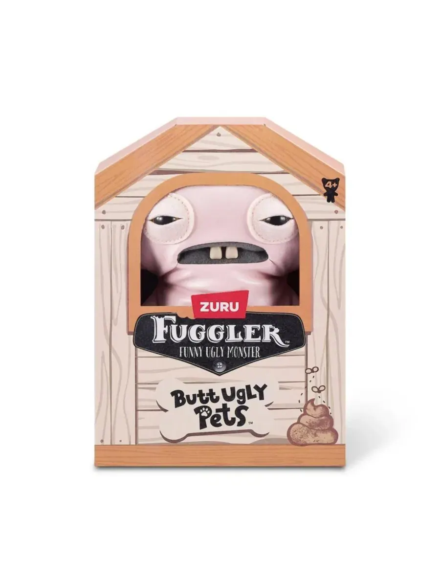 Мягкая игрушка Fuggler Butt Ugly Pets Uncladimir Tootin Hairless Rat Pink, Assorted Pre-pack — изображение 2 из 3