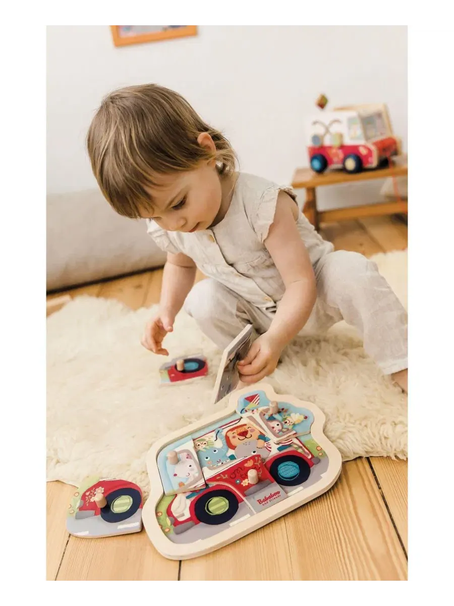 Деревянный пазл Friends on Tour Discovery Puzzle Bababoo and friends — изображение 5 из 5