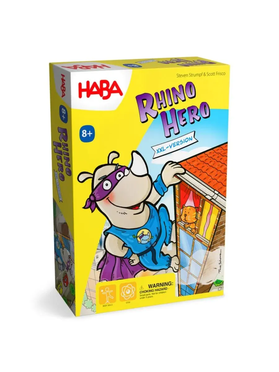 Настольная игра с гигантскими картами «Гигантский носорог-герой XXL» Haba