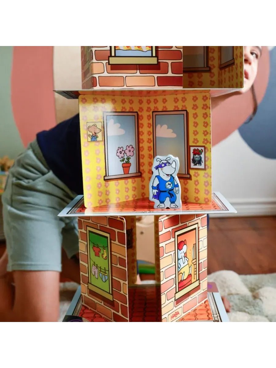 Настольная игра с гигантскими картами «Гигантский носорог-герой XXL» Haba — изображение 2 из 7
