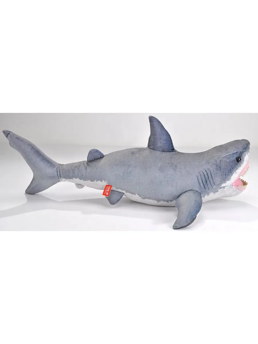 Мягкая игрушка акула Living Ocean Great White Shark, 51 см Wild Republic, Open Miscellaneous — изображение 2 из 3