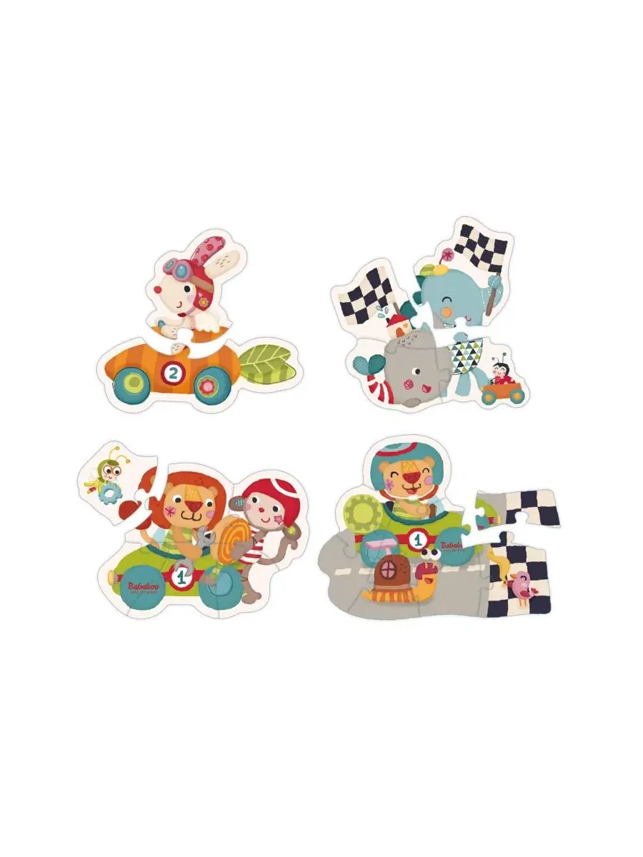 Детский пазл-гонка Bababoo Lion Race Figure Puzzle Bababoo and friends, Open Miscellaneous