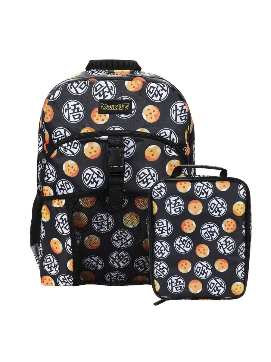 Рюкзак детский с ланч-боксом, с принтом Dragon Ball Z Dragon Ball Z All-Over Print