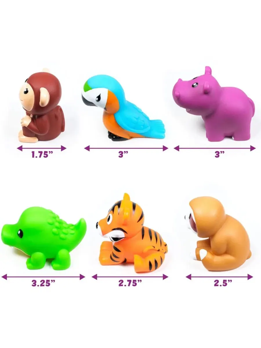 Набор игрушек для ванной Rainforest Mold Free GNUADZ, Rainforest — изображение 4 из 4