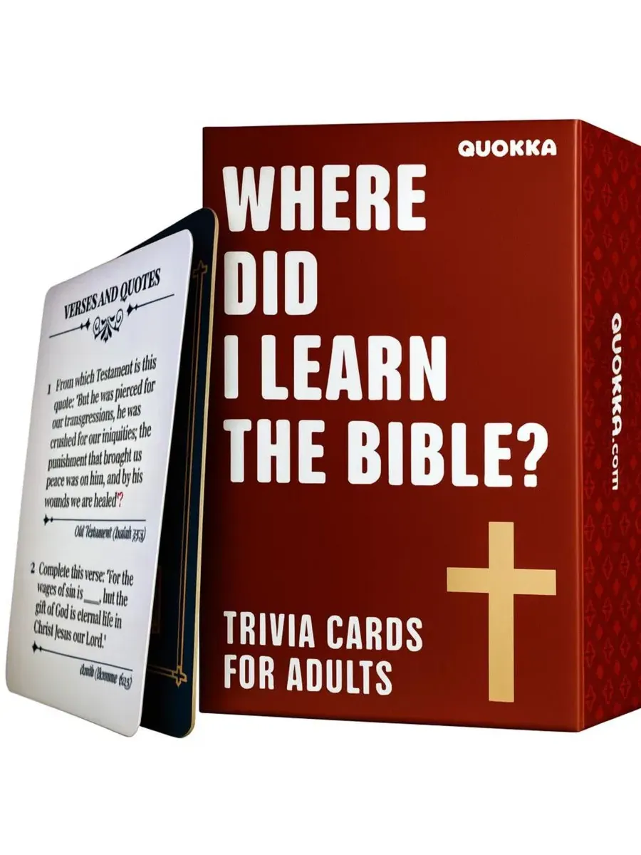 Настольная игра-викторина Bible Trivia с 500 вопросами Quokka, 500christian