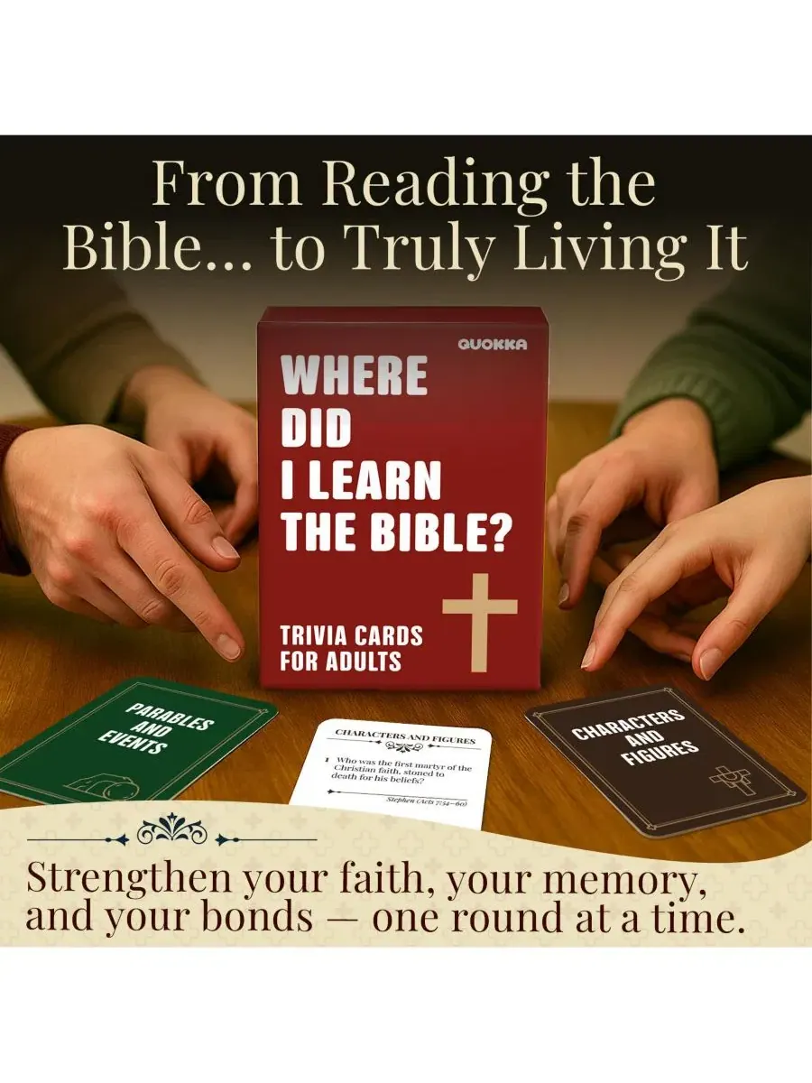 Настольная игра-викторина Bible Trivia с 500 вопросами Quokka, 500christian — изображение 6 из 6