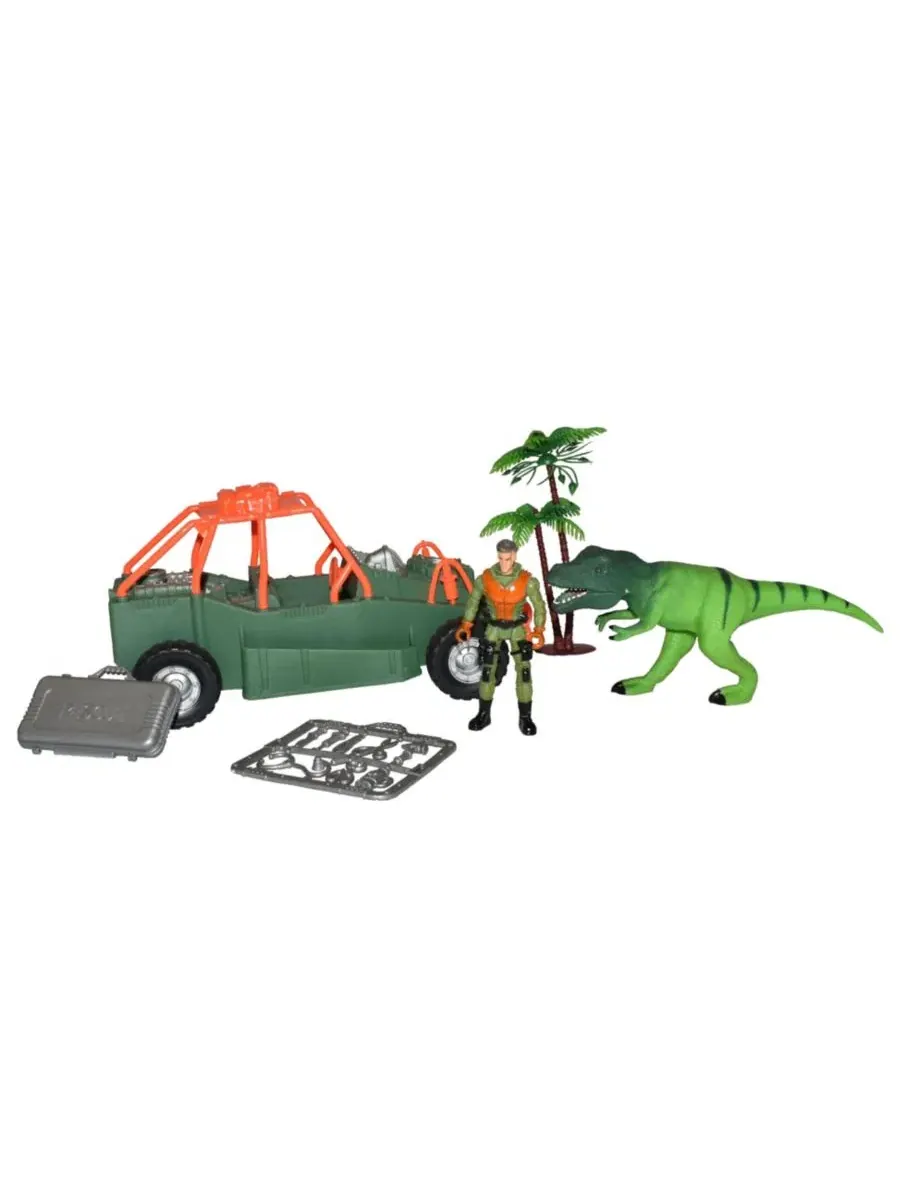 Игровой набор с фигурками динозавров T-Rex E-Team Box Set, 6 предметов Wild Republic, Open — изображение 2 из 2