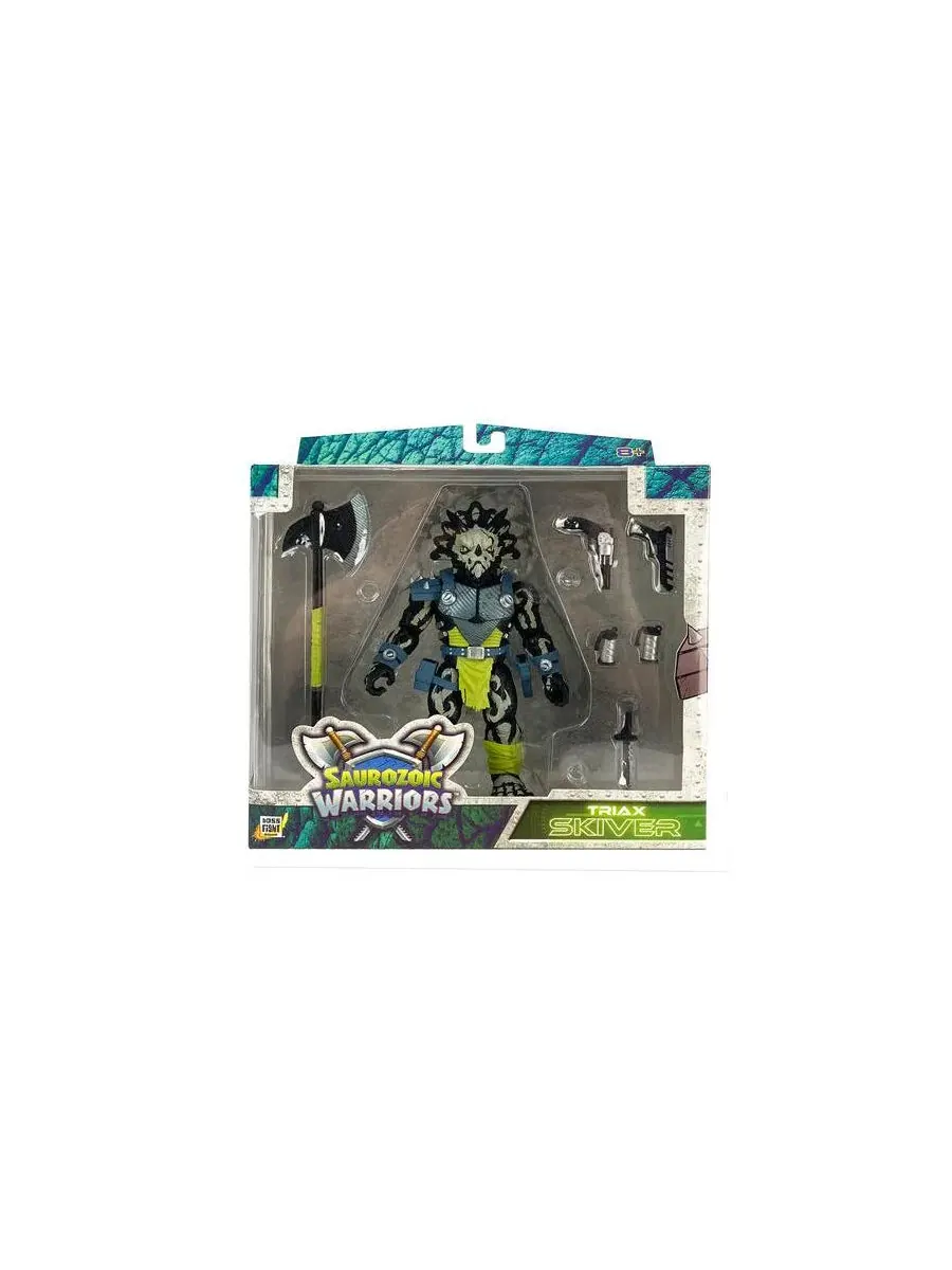 Коллекционная фигурка Saurozoic Warrior Triax Skiver Night Lands Deco Saurozoic Warriors, Open — изображение 2 из 11