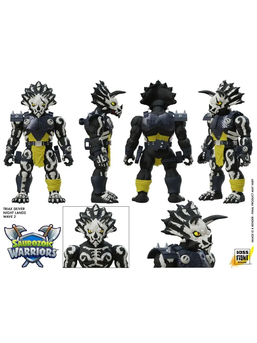 Коллекционная фигурка Saurozoic Warrior Triax Skiver Night Lands Deco Saurozoic Warriors, Open — изображение 11 из 11