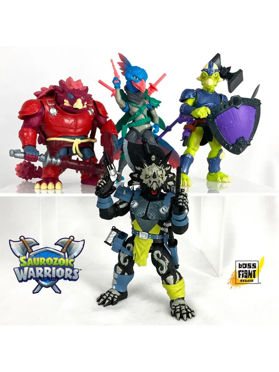 Коллекционная фигурка Saurozoic Warrior Triax Skiver Night Lands Deco Saurozoic Warriors, Open — изображение 10 из 11