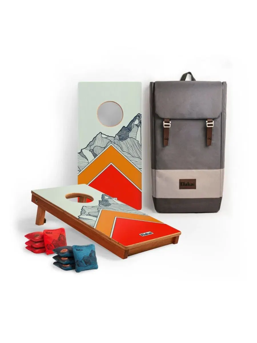 Набор досок для игры в корнхол Mount Mahogany Pathfinder размером 1 фут x 2 фута Elakai