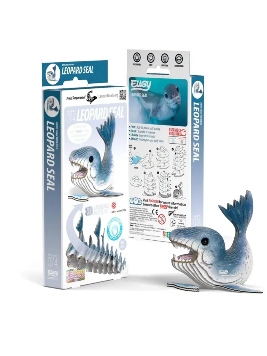 3D-пазл Leopard Seal Eugy, Open Miscellaneous