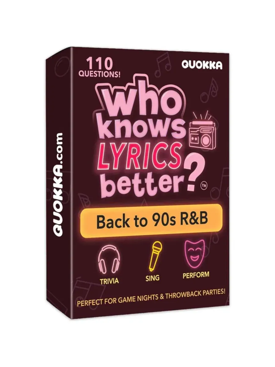 Настольная игра-викторина Who Knows Lyrics Better? 110 вопросов Quokka, Lyrrnbext