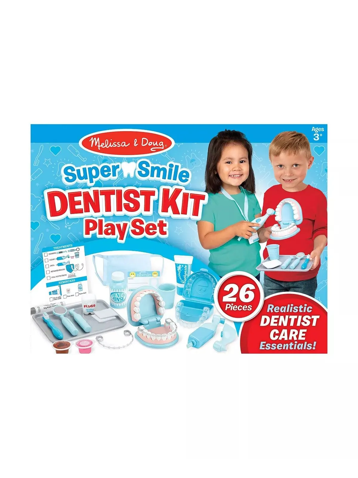 Игровой набор Melissa & Doug Super Smile Dentist Kit, 26 деталей