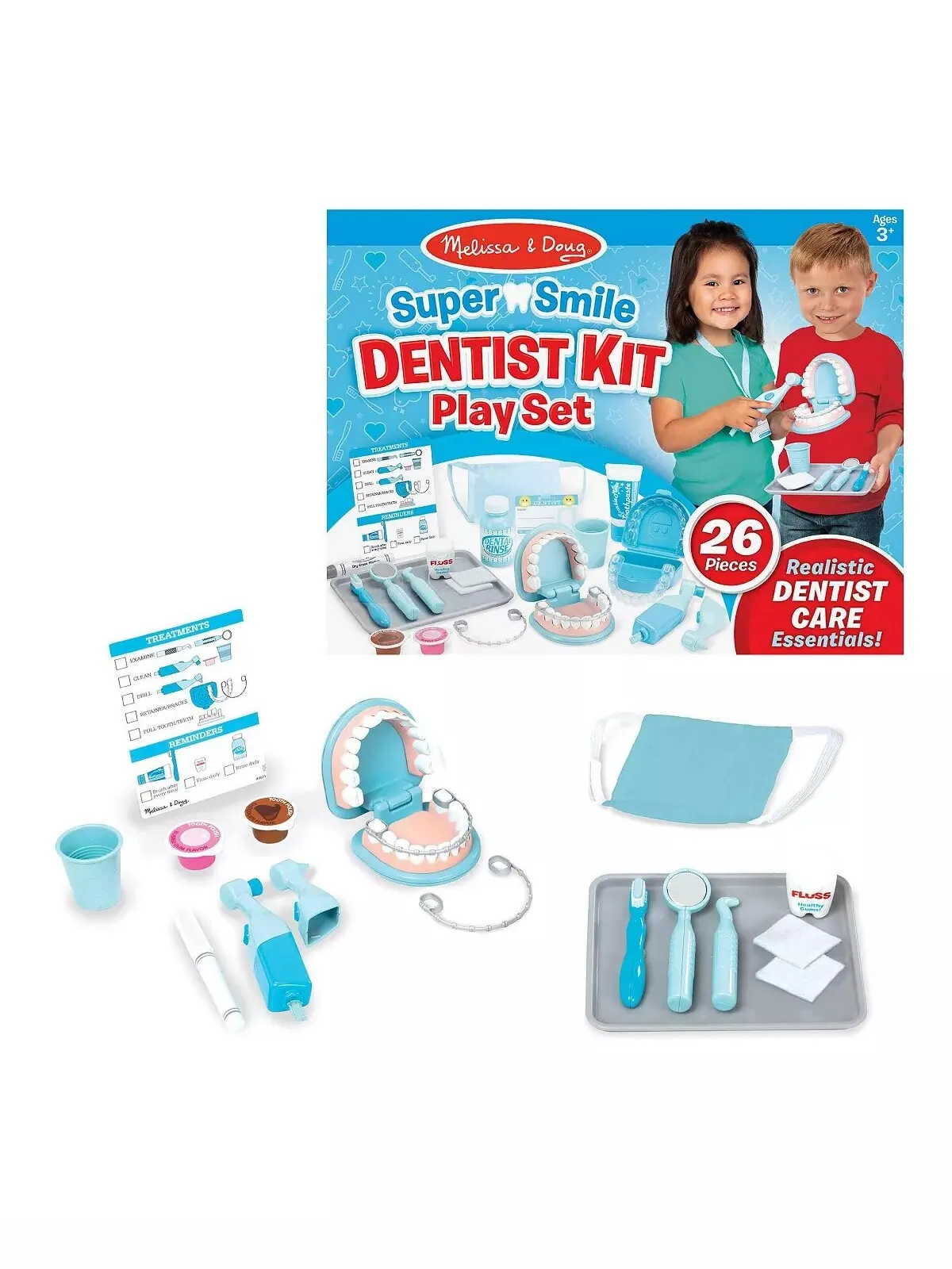 Игровой набор Melissa & Doug Super Smile Dentist Kit, 26 деталей — изображение 2 из 3