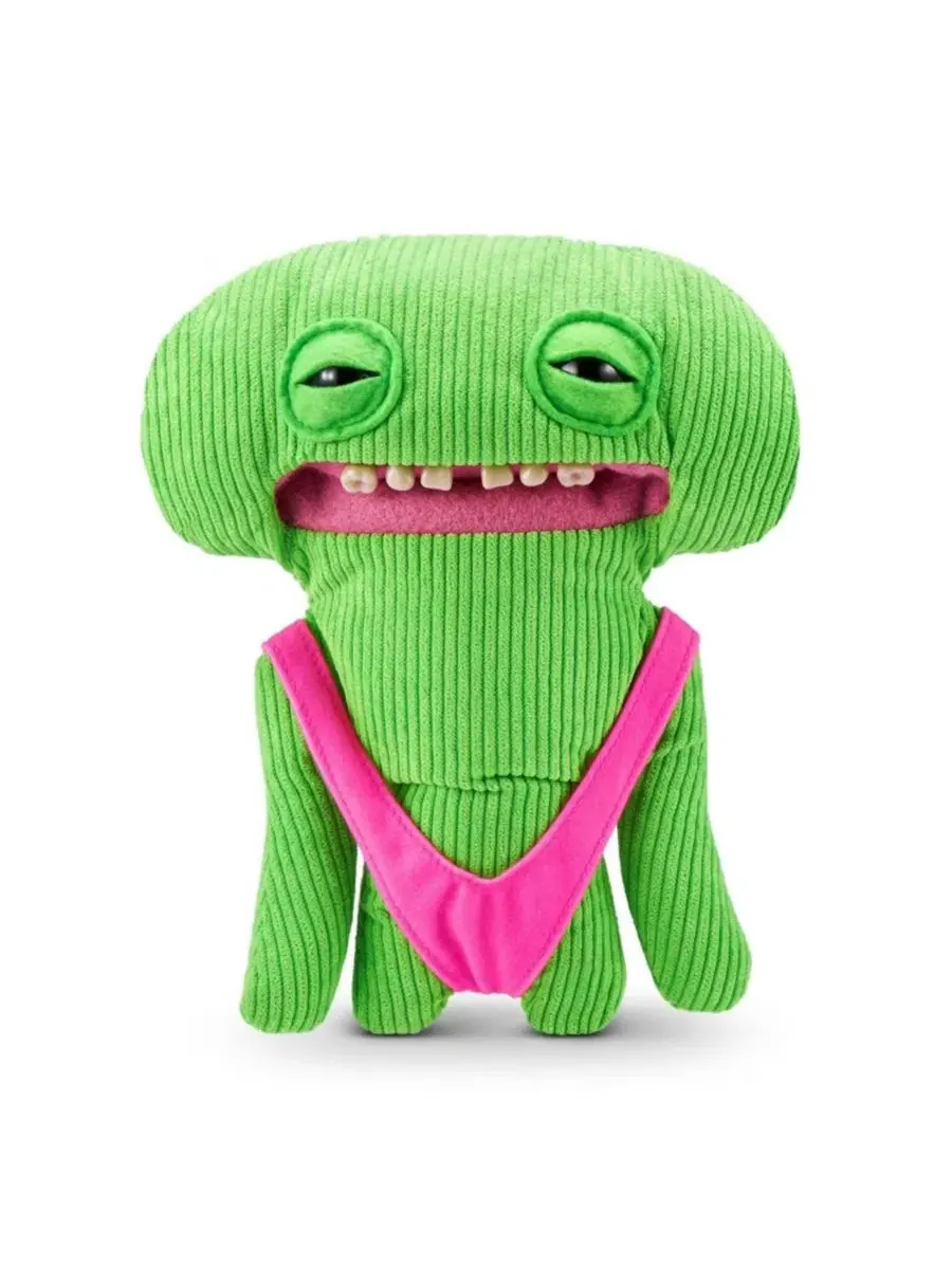 Мягкая игрушка Vacay Vibes Smiley O Riley Green Funny Ugly Monster Plush Toy 9 Inch Fuggler — изображение 3 из 3