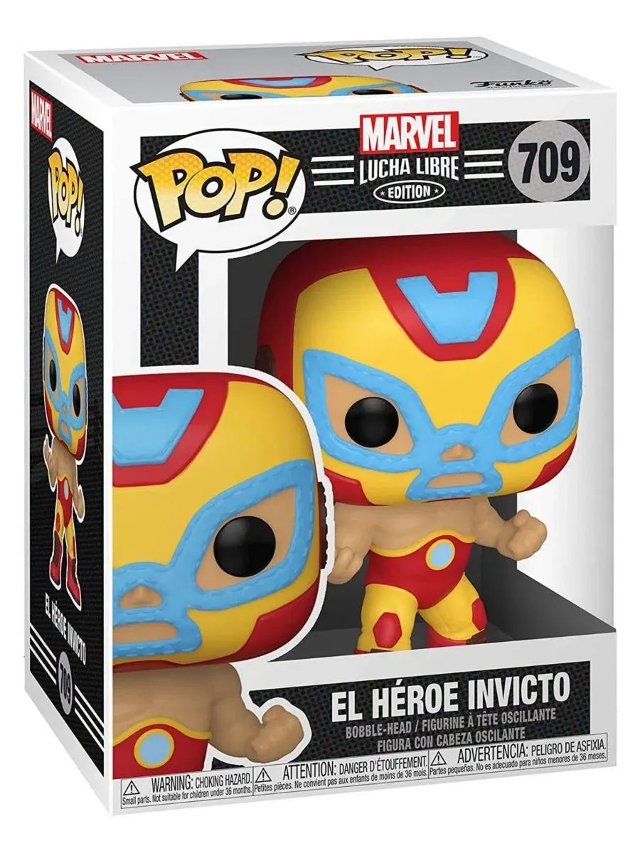 Виниловая фигурка Iron Man (Marvel Luchadores) Pop! #709 Funko, Assorted Pre-pack — изображение 2 из 4