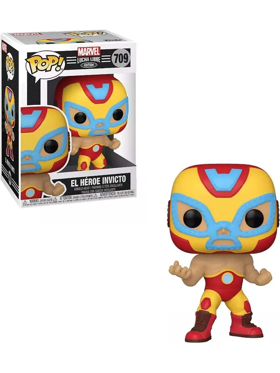 Виниловая фигурка Iron Man (Marvel Luchadores) Pop! #709 Funko, Assorted Pre-pack — изображение 3 из 4
