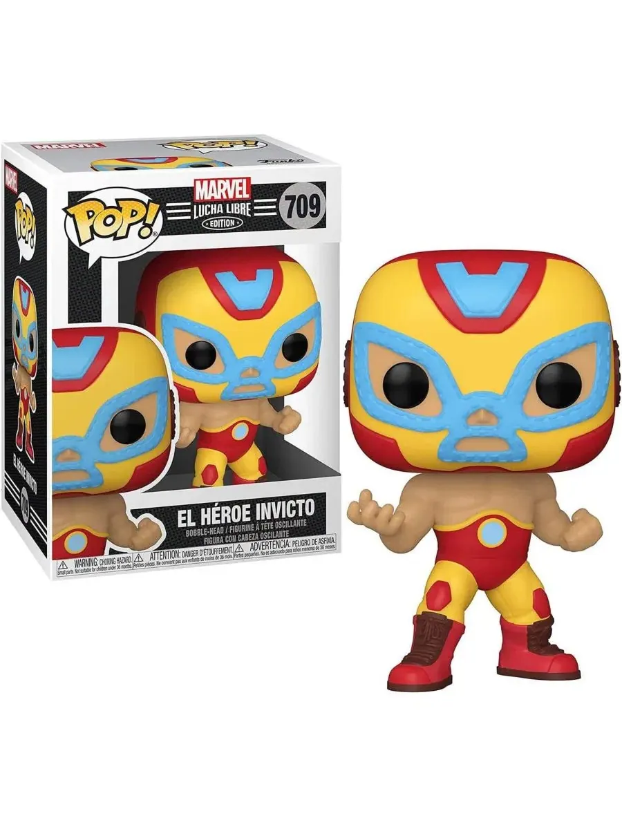 Виниловая фигурка Iron Man (Marvel Luchadores) Pop! #709 Funko, Assorted Pre-pack — изображение 4 из 4