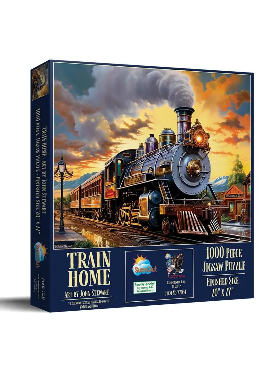 Пазл 1000 элементов Train Home от John Stewart SunsOut