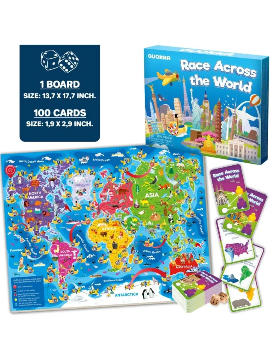 Набор из 3 обучающих настольных игр для детей 6-8 лет - развивающие карточки-викторины для детей — изображение 4 из 8