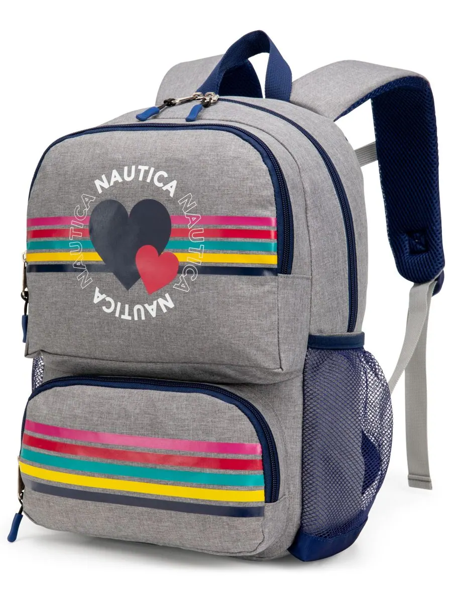 Детский школьный рюкзак, высота 40 см Nautica, цвет hearts — изображение 2 из 8