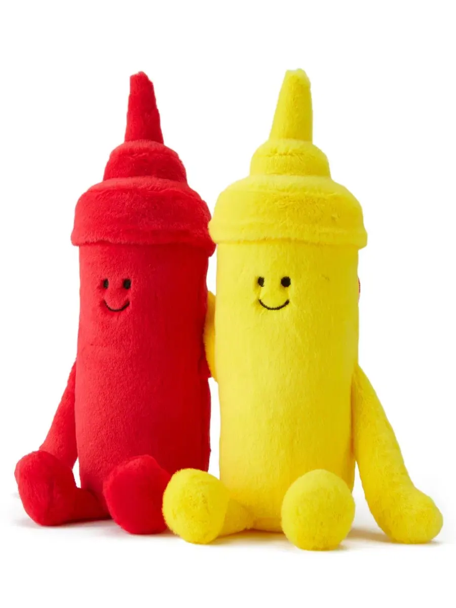 Плюшевая игрушка в виде кетчупа и горчицы высотой 25 см Geoffrey'S Toy Box