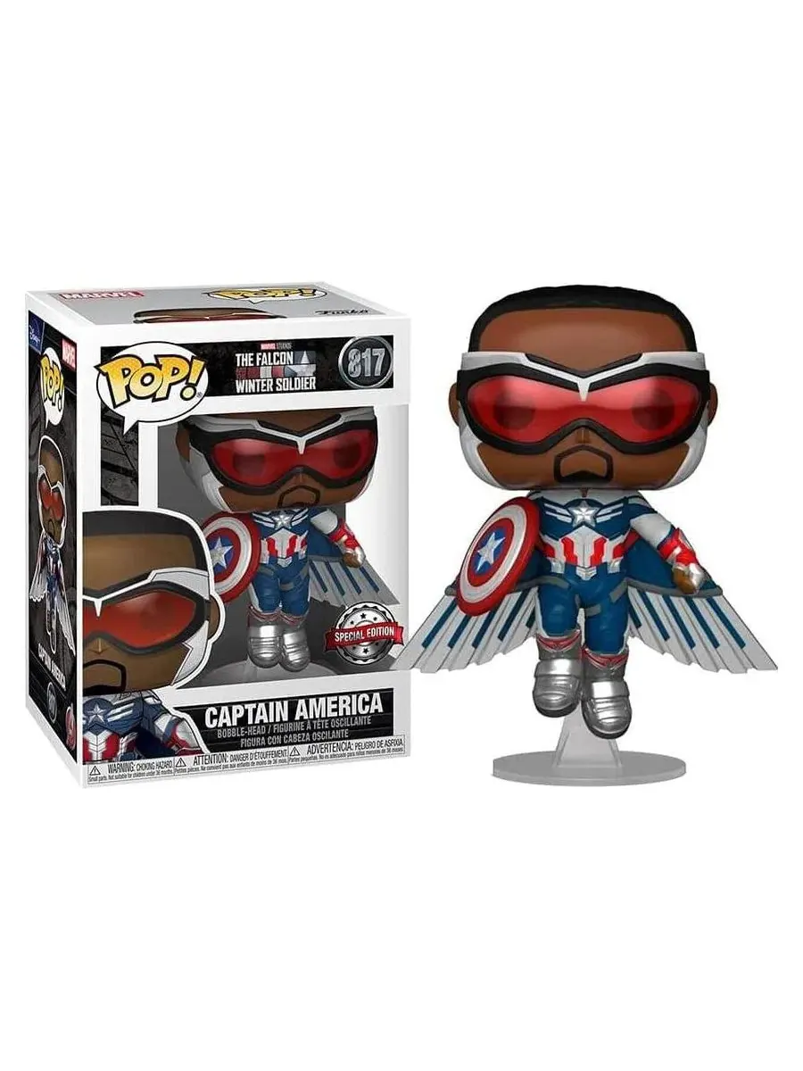 Фигурка Marvel Сокол и Зимний Солдат POP Vinyl, Капитан Америка Funko — изображение 3 из 3
