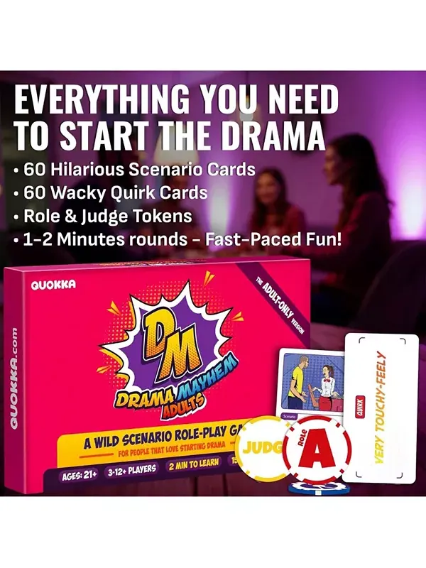 Семейные настольные игры - импровизированная карточная игра - ролевые игры для семейного вечера — изображение 3 из 4