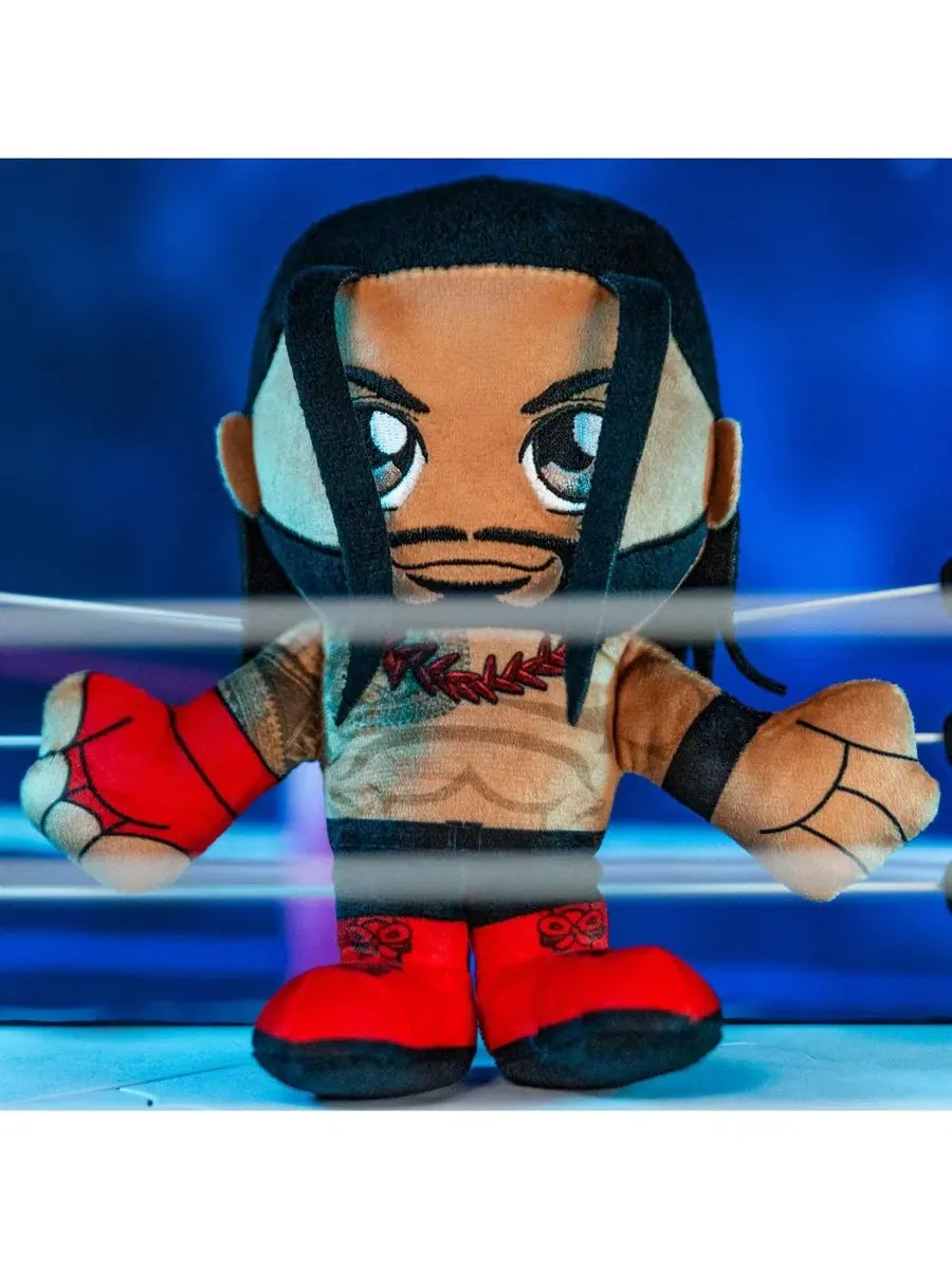 Мягкая плюшевая игрушка WWE Роман Рейнс 20 см (20 см) Курича в сидячем положении - в стиле чиби — изображение 6 из 7