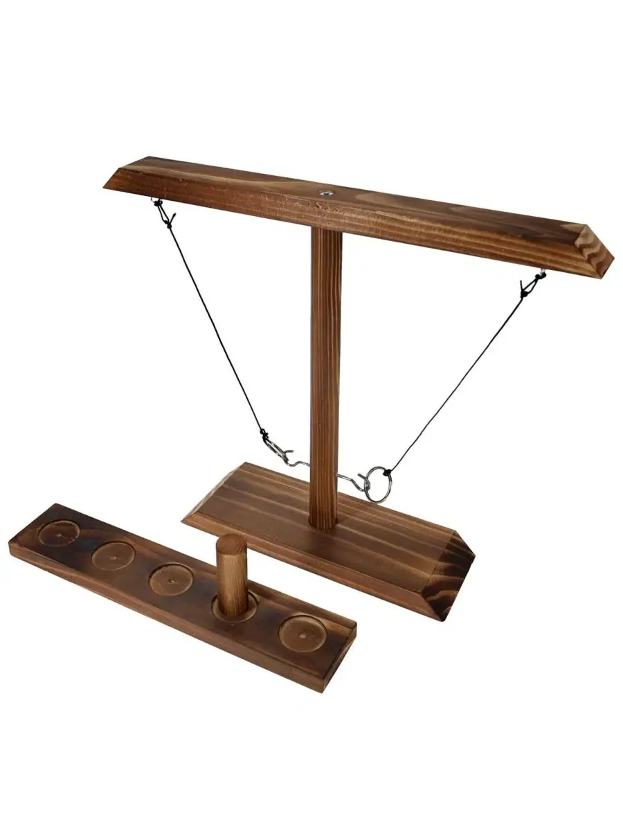 Настольная игра «Кольцеброс» 2 игрока, деревянная Pacific Shore Games, Walnut Wood Stain
