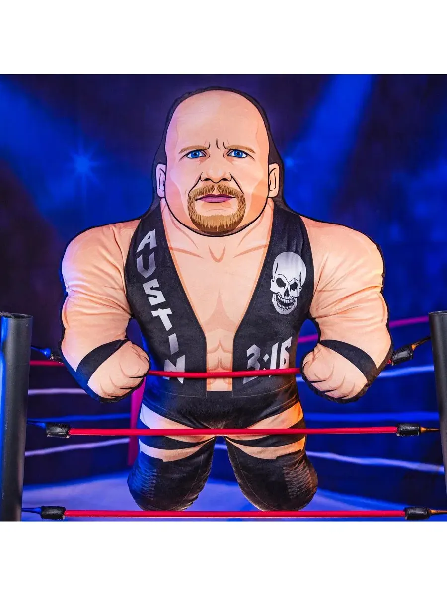 Мягкая плюшевая игрушка WWE Stone Cold Steve Austin Bleacher Buddy Bleacher Creatures — изображение 6 из 6
