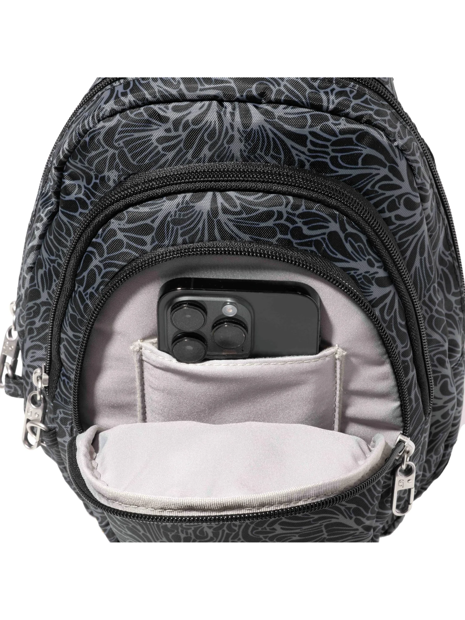 Рюкзак Baggallini Securtex Anti-Theft Triple Zip Sling — 4