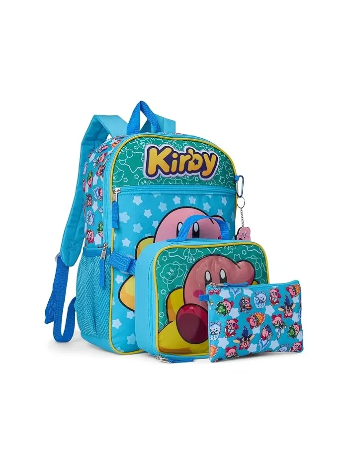 Рюкзак 5-предметный набор Kirby BIOWORLD Kids — серый