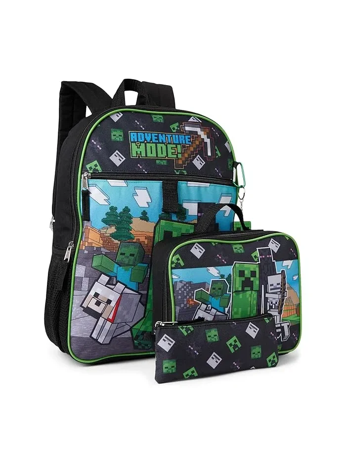Рюкзак детский Minecraft Adventure Mode 5-piece BIOWORLD Kids — зеленый