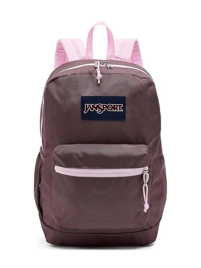 Рюкзак женский JanSport 15 Cross Town Plus полиэстер — розовый