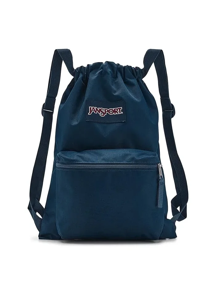 Рюкзак женский JanSport Draw Sack Navy полиэстер — 1