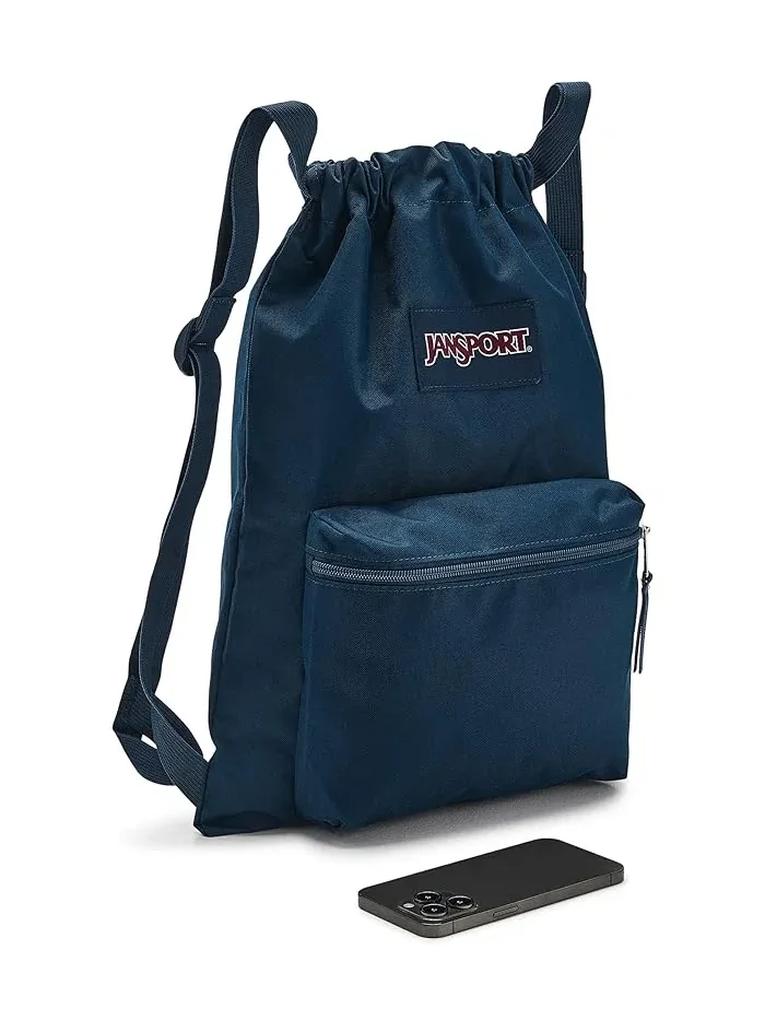Рюкзак женский JanSport Draw Sack Navy полиэстер — 3