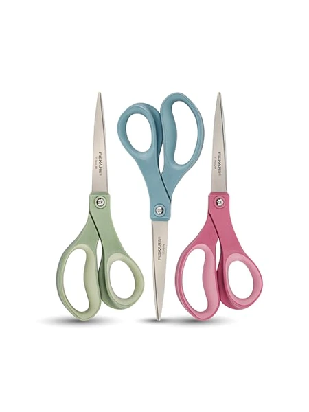 Fiskars 8" Comfort Grip Titanium Scissors — ножницы универсальные