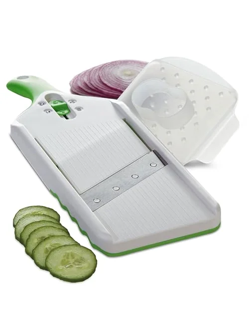 PrepSolutions Adjust-A-Slice Mandoline Slicer — овощерезка мандолина, зелёная — 1