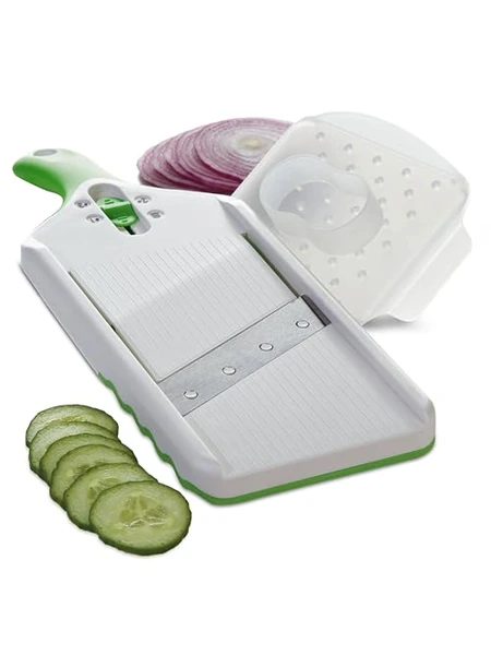 PrepSolutions Adjust-A-Slice Mandoline Slicer — овощерезка мандолина, зелёная